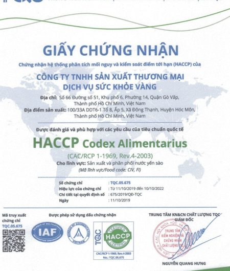 Hồ sơ chứng nhận