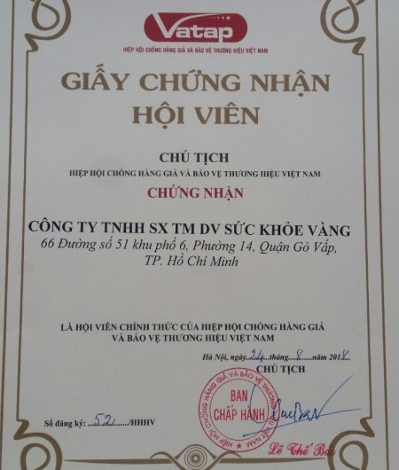 Hồ sơ chứng nhận