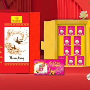 Hộp Quà Tặng Yến sào cao cấp Thiên Triều có đường COLLAGEN (hộp 10 lọ) 22%