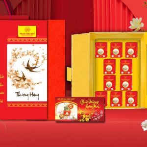 Hộp Quà Tặng Yến sào cao cấp Thiên Triều có đường (hộp 10 lọ) 12%