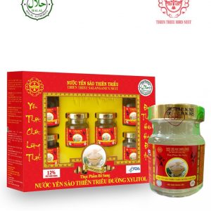 Hộp 6 hũ yến sào cao cấp Thiên Triều (đường phèn) 70ml/hũ