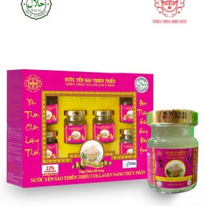 Hộp 6 hũ yến sào cao cấp Thiên Triều (Collagen) 70ml/hũ