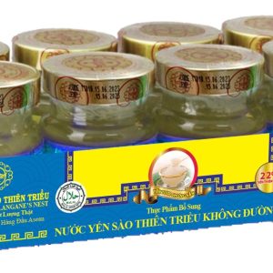 Lốc 8 hũ nước yến sào cao cấp Thiên Triều 22% (không đường) 70ml/hũ